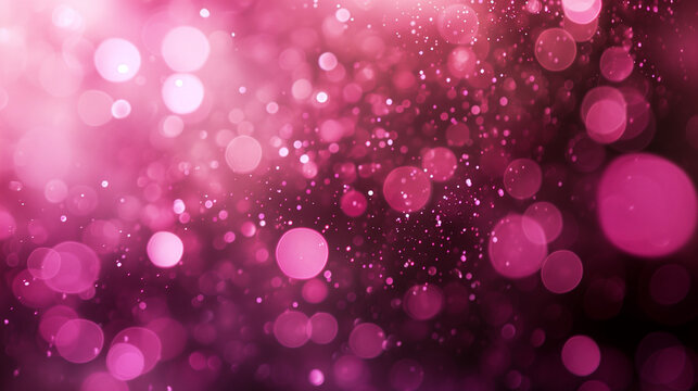 Abstract pink bokeh background style, Pink and purple glitter bokeh colorful background with bokeh effect, Pink bokeh textured background, Ai generated image