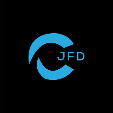 JFD Letter logo design template vector. JFD Business abstract connection vector logo. JFD icon circle logotype.

