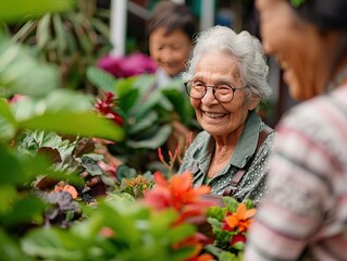 Harvesting Joy: Elderly Friends and Their Garden