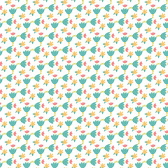 Free vector valentine flowers pattern design.