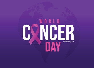 Close the care gap- World Cancer Day 2024 concept vector illustration. 4th February World Cancer Day Poster Or Banner Background.