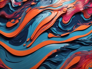 Techno Wave Elegance: A Futuristic Symphony of AI-Generated Patterns on Water Bottles, Blending Innovation and Fluidity for Modern Hydration Experiences