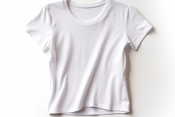 Woman in White Tshirt Mockup created with Generative AI