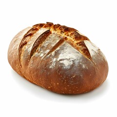 Isolated Rye Bread on White Background