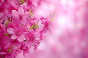 Spring cherry blossoms. Beautiful spring background. For advertising brochures, cosmetics advertising