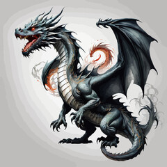Dragon Design EPS Format Very Cool
