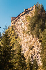 Alpine summer view at Burg Berneck, Kauns, Landeck, Tyrol, Austria