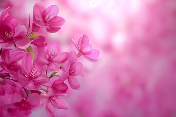 Spring cherry blossoms. Beautiful spring background. For advertising brochures, cosmetics advertising