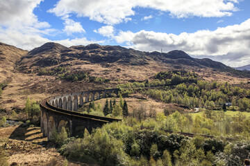 The Glenfinnan Viaduct Amidst Scottish Beauty