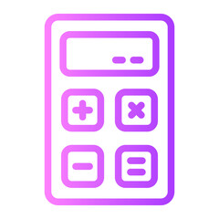calculator gradient icon