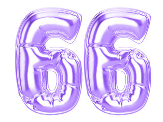 78 Purple 3D Number