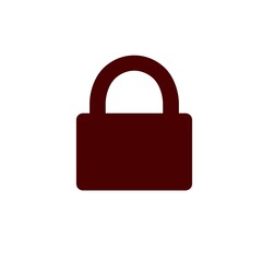 Lock isolated on white background