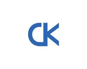 CK LOGO DESIGN VECTOR TEMPLATE