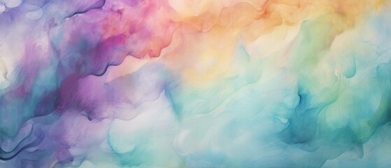 sun and clouds background in pastel colors. colored clouds. gentle background. banner.