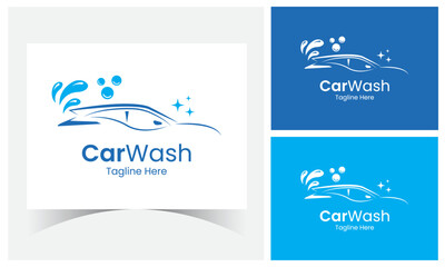 Car Wash Logo Desgin Template. Automobile Detailing Logo Design.
