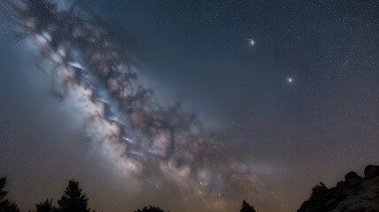 Fototapeta premium Stellar Perspectives: A Photographic Odyssey Through the Cosmos