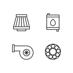 car garage kit icon logo design vector