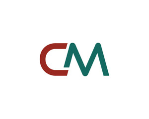 CM LOGO DESIGN VECTOR TEMPLATE