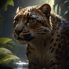 portrait of a leopard