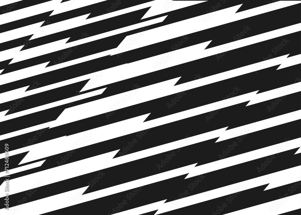 Poster abstract background with diagonal zigzag stripes pattern