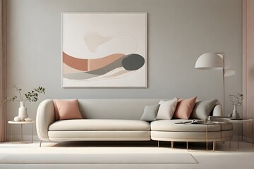 Minimalist Elegance modern living room interior