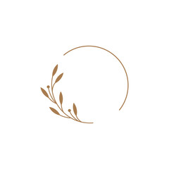 planting flower icon logo design vector