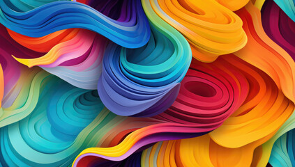 Multicolored lines background