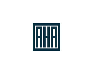 AHA LOGO DESIGN VECTOR TEMPLATE