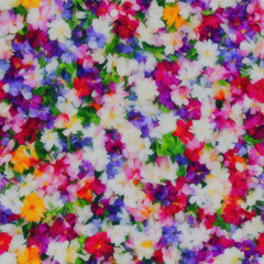 Obraz na płótnie Canvas flowers. Abstract seamless pattern. AI generated.