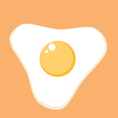 egg illustration. white and egg yolk on the background