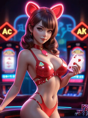 girl in casino