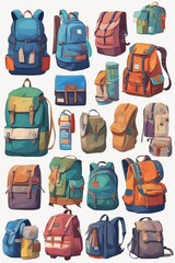 Colorful Assortment of Stylish Backpacks