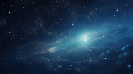 Cosmos Space Filled with Countless Stars. Blue Color, Celestial, Universe, Astronomy
