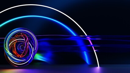 Abstract Full Color shinny glow glass background wallpaper