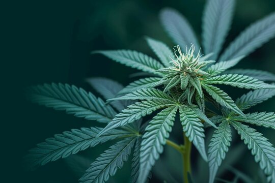Natures remedy Marijuana plant represents medicinal benefits for healthcare extract