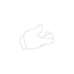 Hand concept. Collection of gesture high quality vector outline signs for web pages, books, online stores, flyers, banners etc. hands holding protect