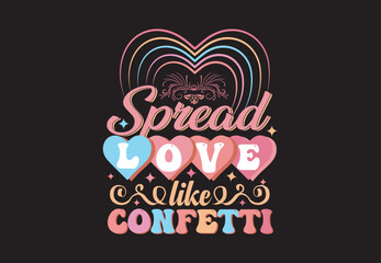 Free vector golden ribbons and hearts valentine background.