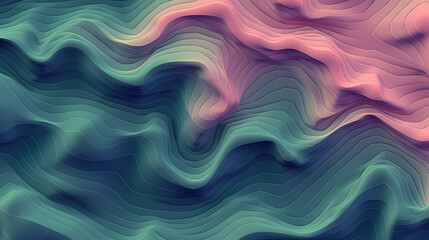 Fototapeta premium Abstract line art background, technological background