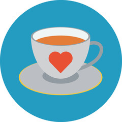 cup of coffee with heart. love and romance icon vector. valentine's day vector icon. heart icon transparent background. friendship, affection, appreciation, devotion, emotion symbol and icon