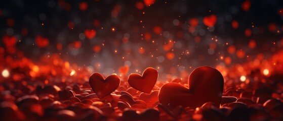love red heart texture, heart background Valentine's Day.banner.