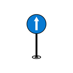 Traffic Sign Poles Vector Illustration