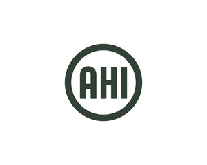 AHI logo design vector template