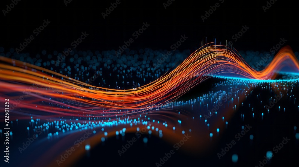 Poster unveiling connectivity: dynamic data transmission in action