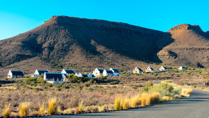 The rest camp, in the late afternoon Karoo National Park.