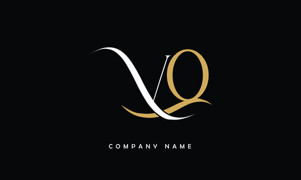 VQ, QV, V, Q Abstract Letters Logo Monogram