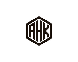 AHK logo design vector template