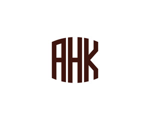AHK logo design vector template