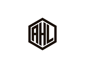 AHL Logo design vector template