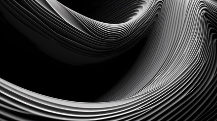 Naklejka premium Abstract geometric lines background, technological lines background and light effects, 3D rendering