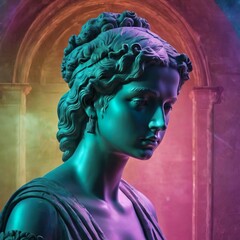 portrait of a woman with eyes